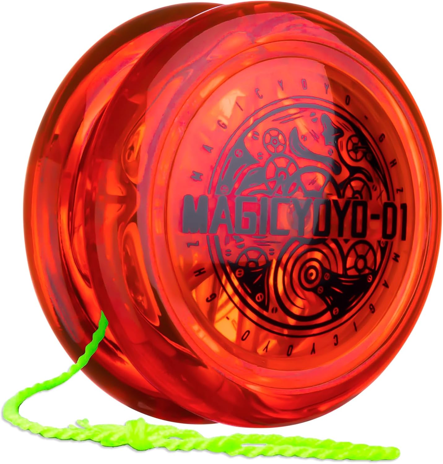 Magicyoyo D1 responsive looping yoyo in vibrant red front view