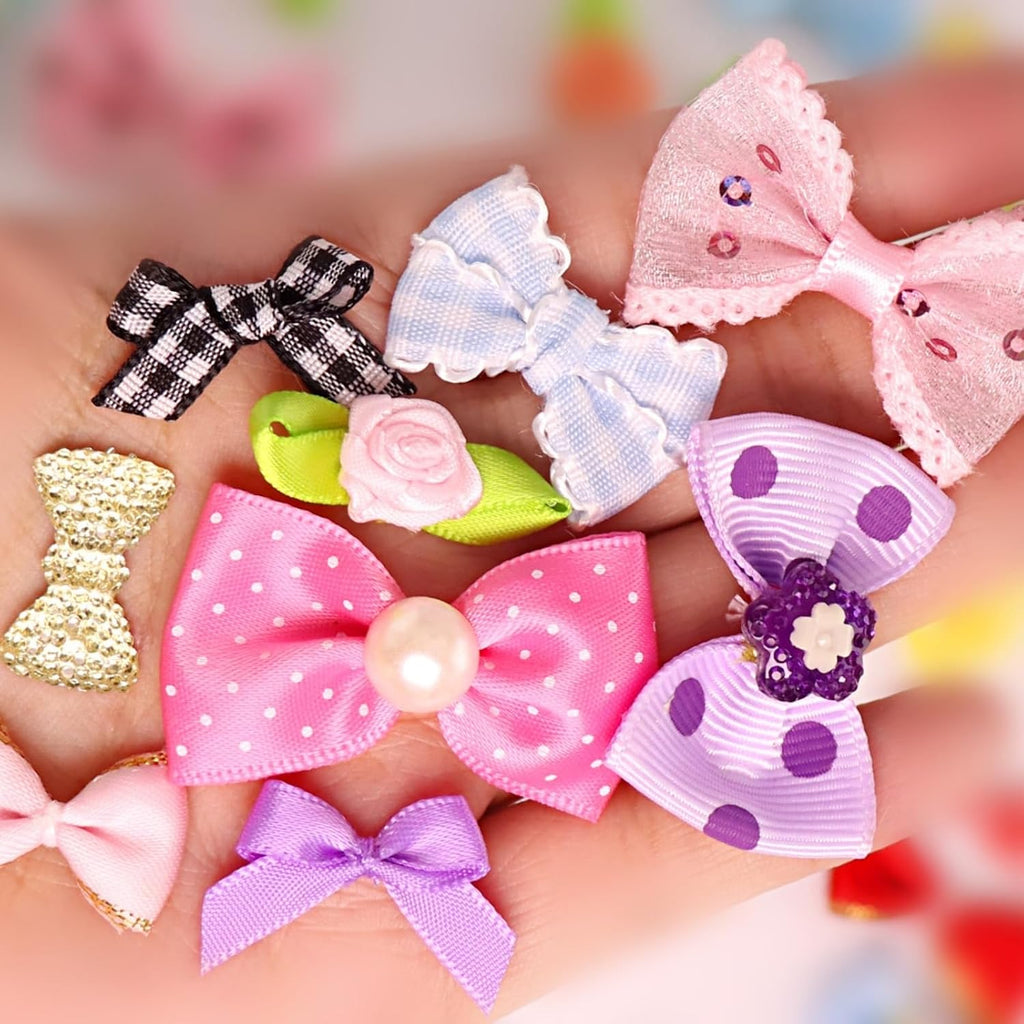 Close up of miniature collars and necklace accessories for toy pets