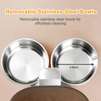 Large seven litre capacity automatic dog feeder showing transparent food storage hopper.