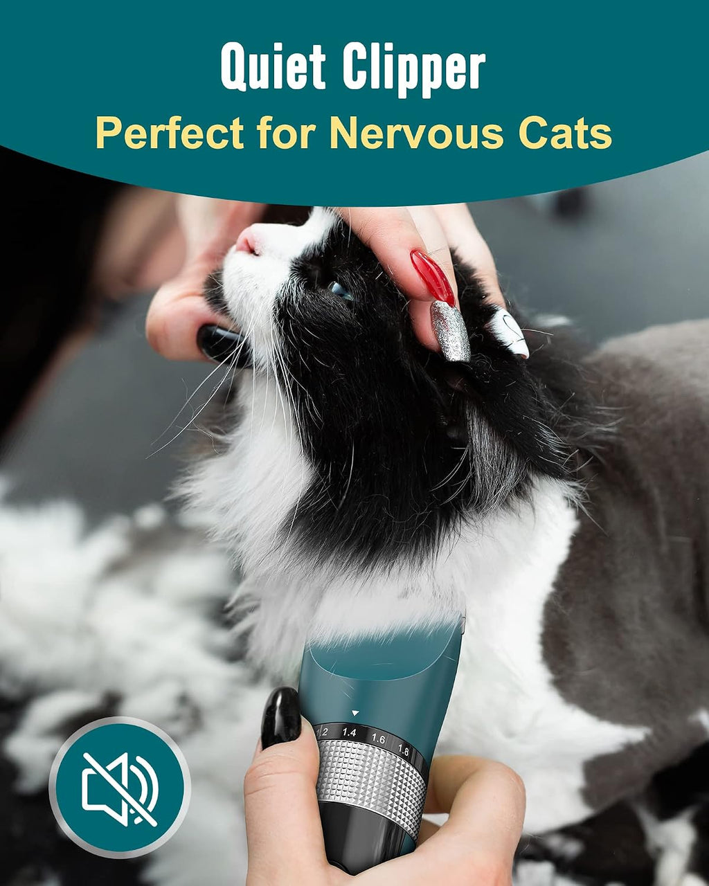 Oneisall waterproof cat trimmer being washed under running water
