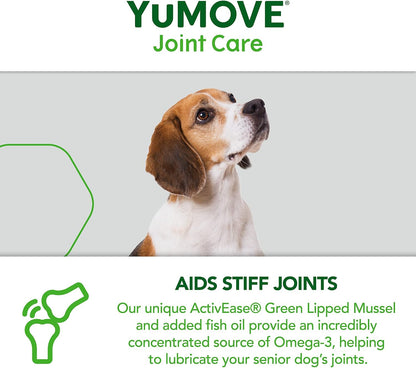 YuMOVE 240 count joint supplement ingredients label with glucosamine