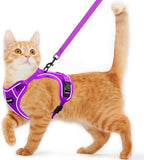 Cat Harness and Leash for Walking Escape Proof Soft Adjustable Cat Leash Breathable Comfortable Vest Easy to Wear Kitten Harness for Outdoor Travel (Black, S (7-12lb)) - Image 11