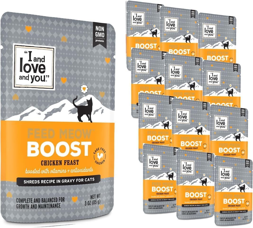 I AND LOVE AND YOU Feed Meow Tummy Wet Cat Food - Tuna + Pumpkin - Digestion Support, Grain Free, Shredded, 3oz Pack of 12 - Image 11