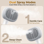 Kevriz steam brush with water tank and control buttons