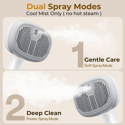 Kevriz steam brush with water tank and control buttons