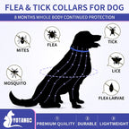 Yotango waterproof dog flea collar package showing 32 months protection