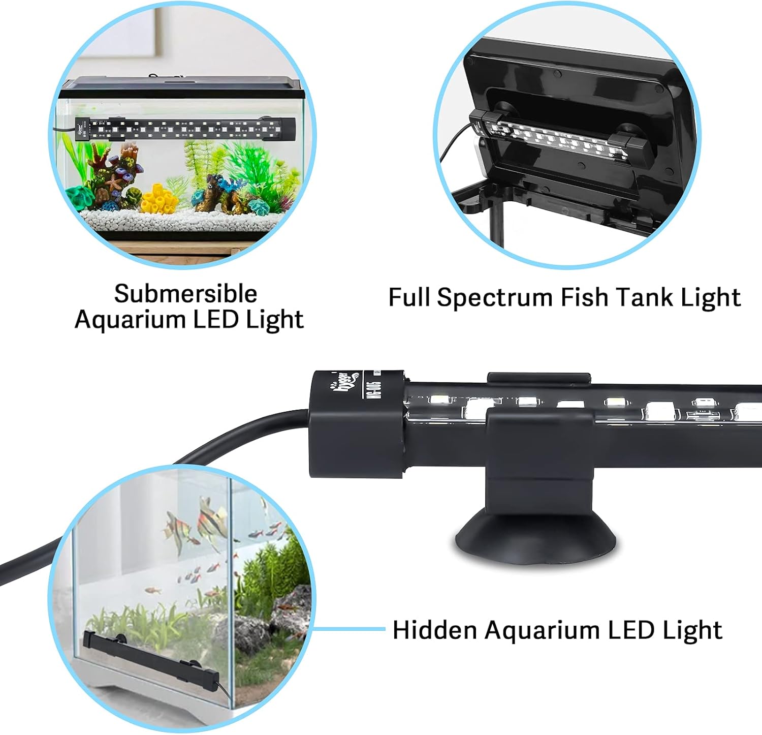 Hygger LED light used as hidden background mood lighting