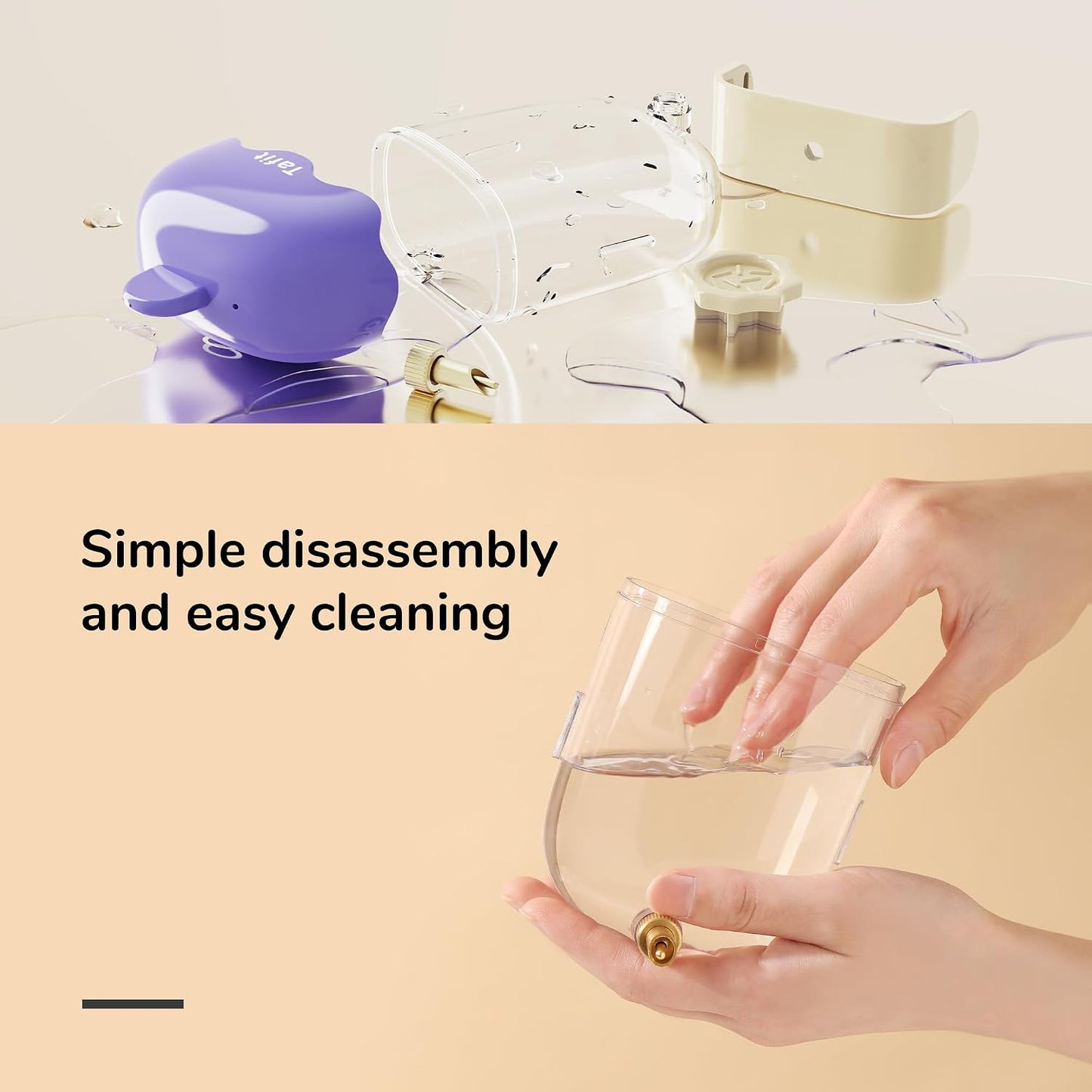 Leak-Proof & Chew-Proof Hanging Water Dispenser No Drip for Birds, Chinchillas, Guinea Pigs, Ferrets, Rats, Rabbits, Bunnies, Parrots, Squirrels, and Other Small Animals - Beige, 12oz - Image 5