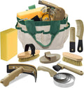 Inoreal 9 piece horse grooming kit with organizer tote bag front view