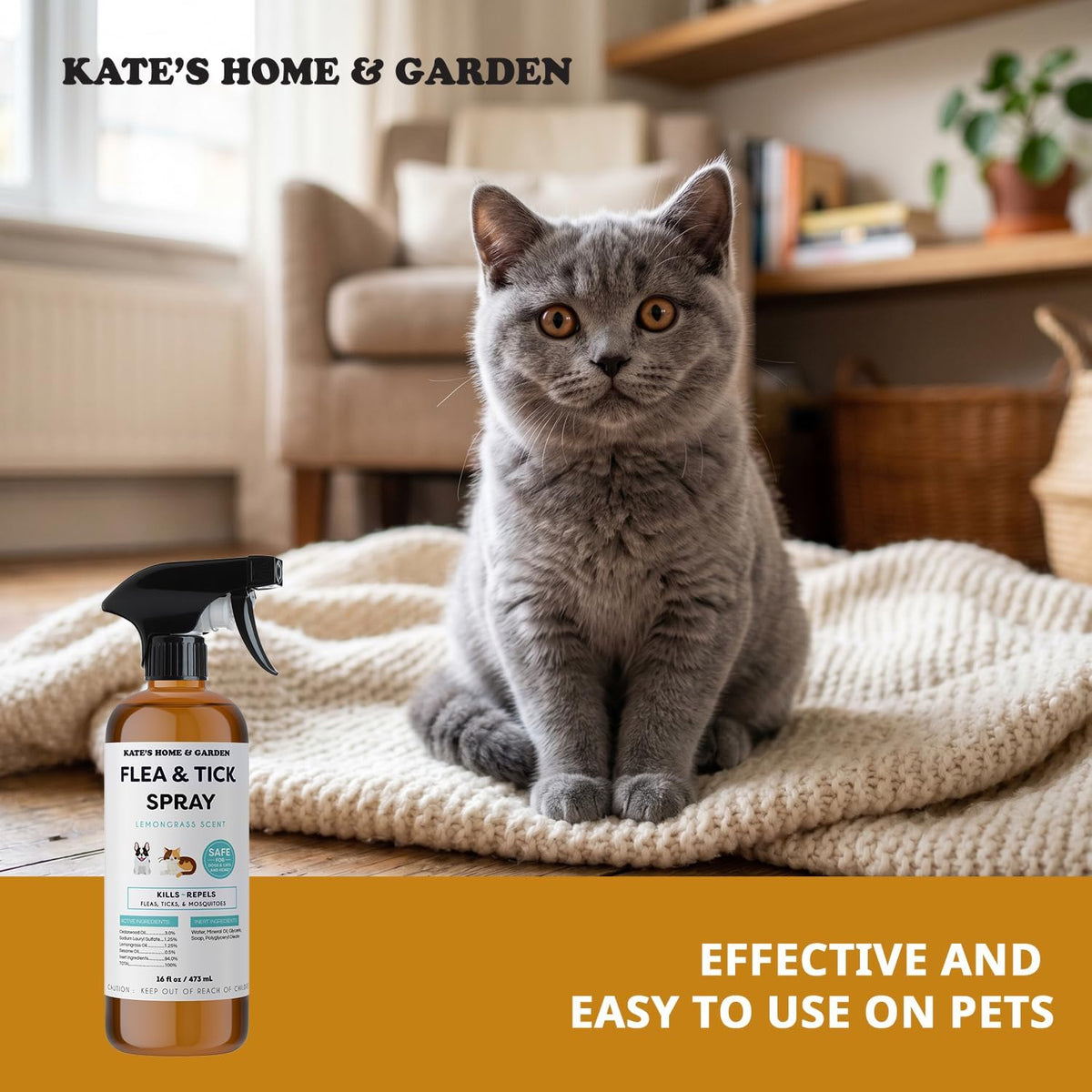 Authentic Wondercide USA imported natural pet grooming and pest control spray