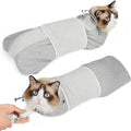 Supet cat grooming wrap front view with mesh hood