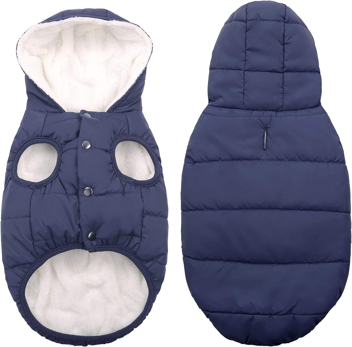 Detailed view of Sawmong dog jacket fleece interior lining