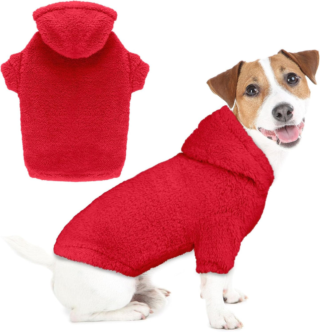 Fuzzy Dog Sweaters for Large Dogs Pet Hoodie Clothes Warm Soft Pet Coats Hooded Sweatshirt Dog Hoodie for Large Dogs(Pink-L) - Image 15