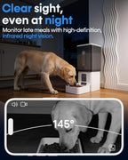 12L Large Dog Automatic Feeder with HD 1080P Camera: 50 Cups/20-Day Food Capacity for Travel & Business Trips - Anti-Clog for 2-18mm Large Kibble - Image 9