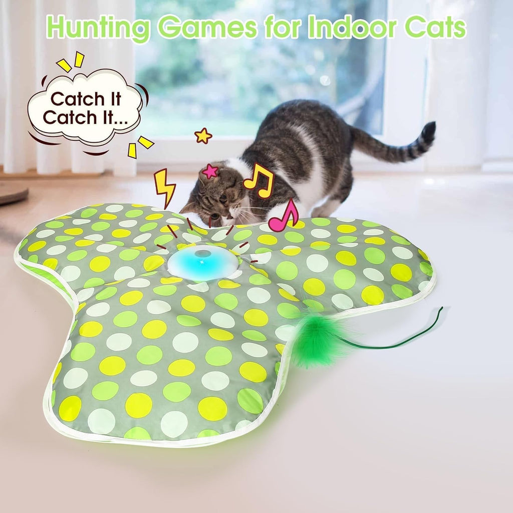 FUGODIWI motion activated cat toy showcasing the smart touch sensor interface.