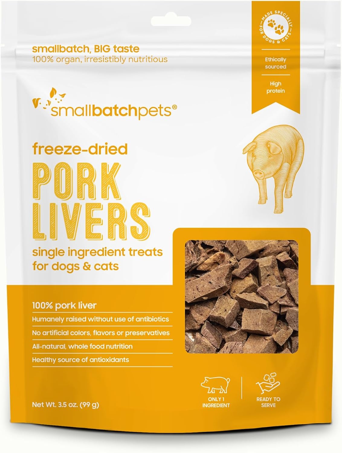 smallbatch Pets Premium Freeze-Dried Turkey Heart Treats for Dogs and Cats, 3.5 oz, Made and Sourced in The USA, Single Ingredient, Humanely Raised Meat, No Preservatives or Anything Artificial Ever - Image 15