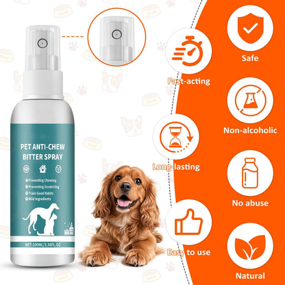 Dog training behavior aid 100ml bottle details
