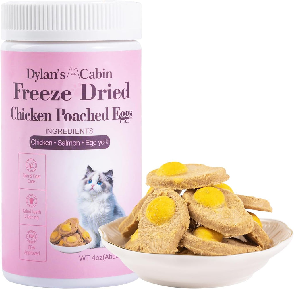 Dylan's cabin Cat Grass Teething Cube Treats - Natural Freeze Dried Edible Cat Chew Toy for Teeth Cleaning and Hairball Removal(80g) - Image 11