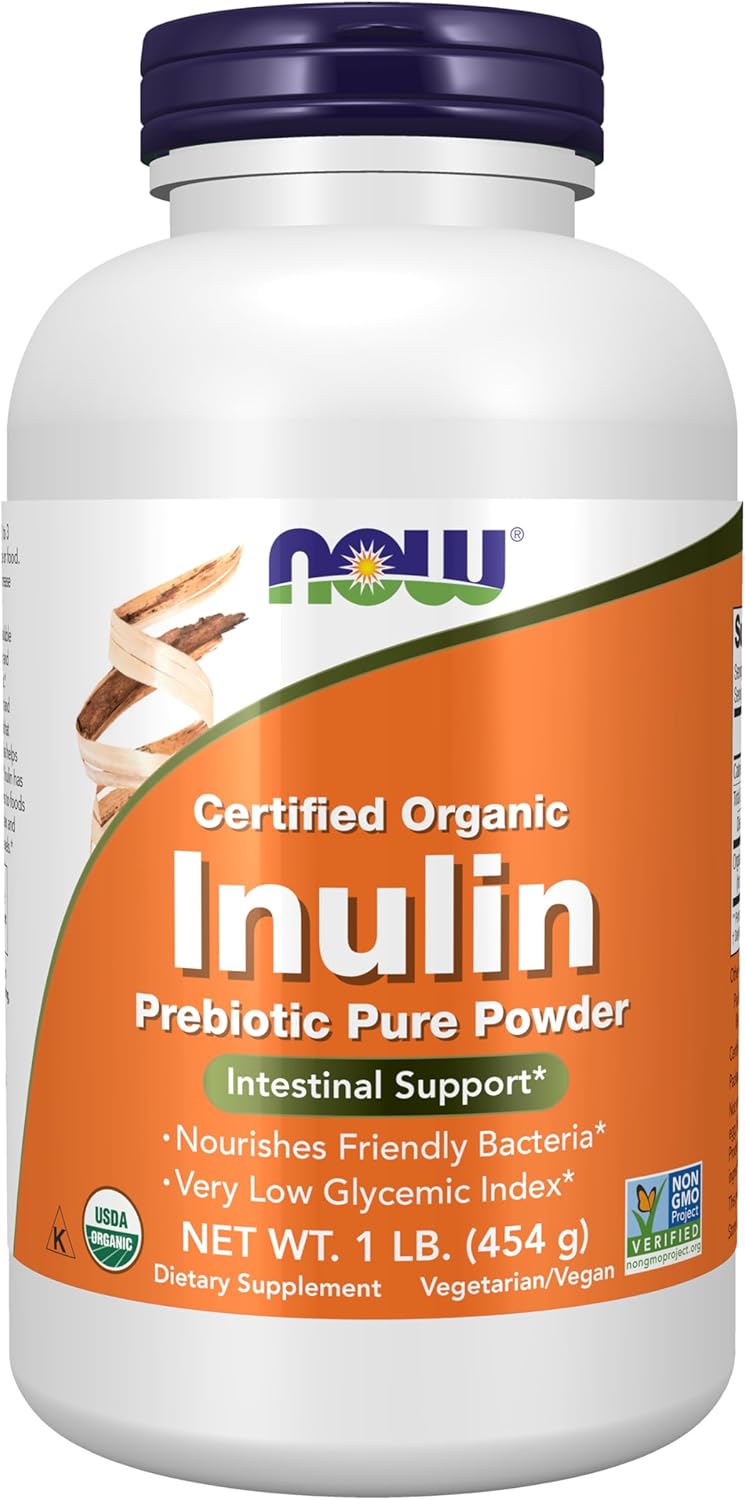 NOW Foods Supplements, Inulin Prebiotic Pure Powder, Certified Organic, Non-GMO Project Verified, Intestinal Support*, 8-Ounce - Image 9