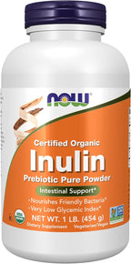 NOW Foods Supplements, Inulin Prebiotic Pure Powder, Certified Organic, Non-GMO Project Verified, Intestinal Support*, 8-Ounce - Image 9