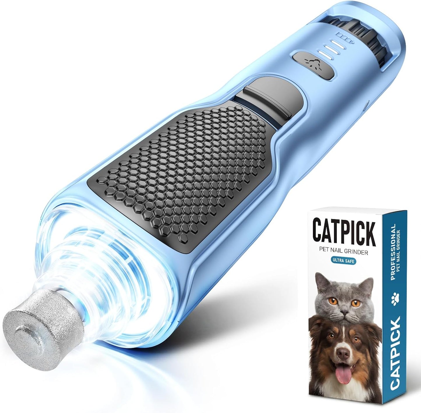 Catpick 7-speed pet nail grinder front view