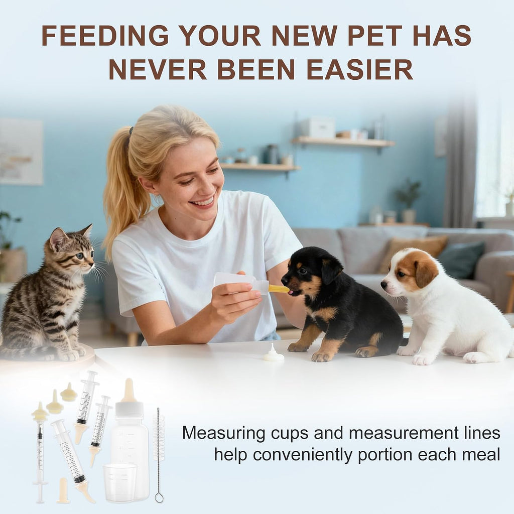 GLIDESMOOTH premium animal rescue kit with syringes and mini bottles for weak pets