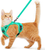 Cat Harness and Leash for Walking Escape Proof Soft Adjustable Cat Leash Breathable Comfortable Vest Easy to Wear Kitten Harness for Outdoor Travel (Black, S (7-12lb)) - Image 9