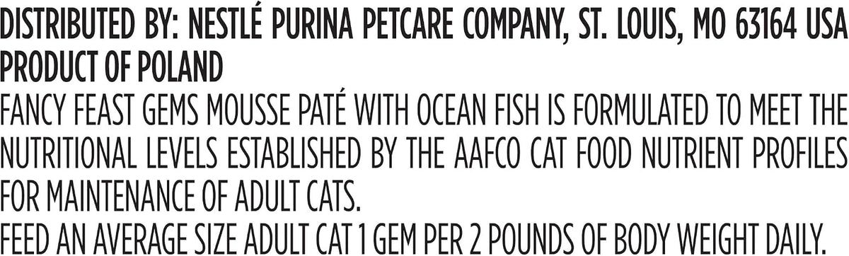 Fancy Feast Gems individual wet cat food tray portion