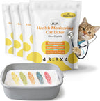 LMJP Crystal Cat Litter with Powerful Odor Control, Non-Clumping, Lasts Up to 4 Months, 17.2lb, Rapid Water Absorption, Unscented & Low Tracking Lightweight Blue & White Silica, 4 Pack of 4.3lb - Image 12