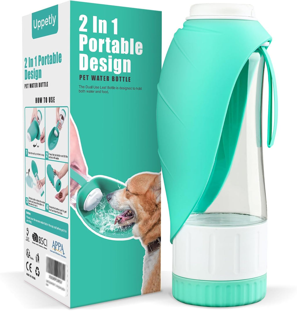 Uppetly large pink pet travel bottle food snack storage