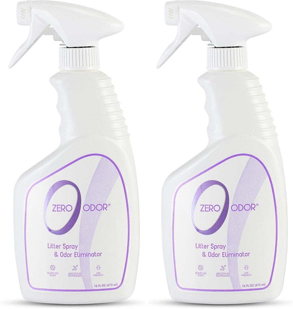 Zero Odor - Litter Odor Eliminator - Permanently Eliminate Litter Odors with Best Patented Molecular Technology - Pet Safe & Works on all types of litter, 16oz (Over 400 Sprays) - Image 9
