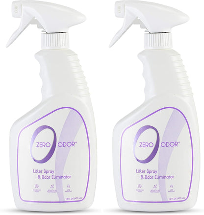 Zero Odor - Litter Odor Eliminator - Permanently Eliminate Litter Odors with Best Patented Molecular Technology - Pet Safe & Works on all types of litter, 16oz (Over 400 Sprays) - Image 9