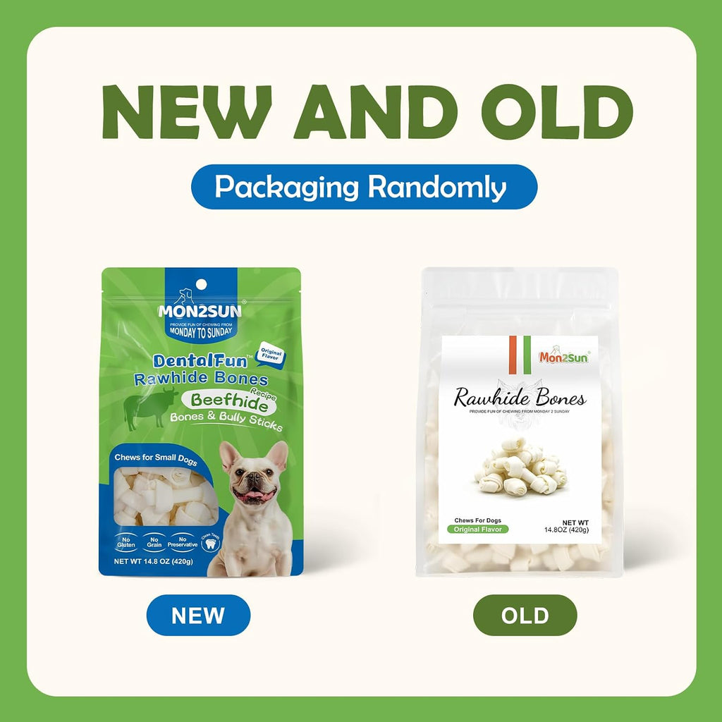 MON2SUN authentic small dog beefhide chews detailed texture
