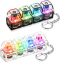 Halloscume 2 Pcs 4-in-1 Keyboard Adult Fidget Clicker Toy front view