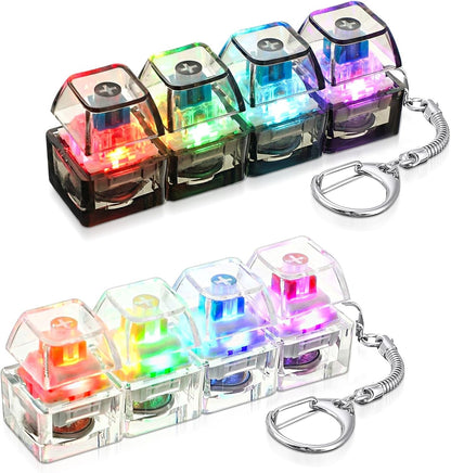 Halloscume 2 Pcs 4-in-1 Keyboard Adult Fidget Clicker Toy front view
