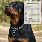 Freezx adjustable metal dog training collar heavy duty alloy steel close up
