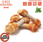 Premium dental care dog chew bones for plaque and tartar control