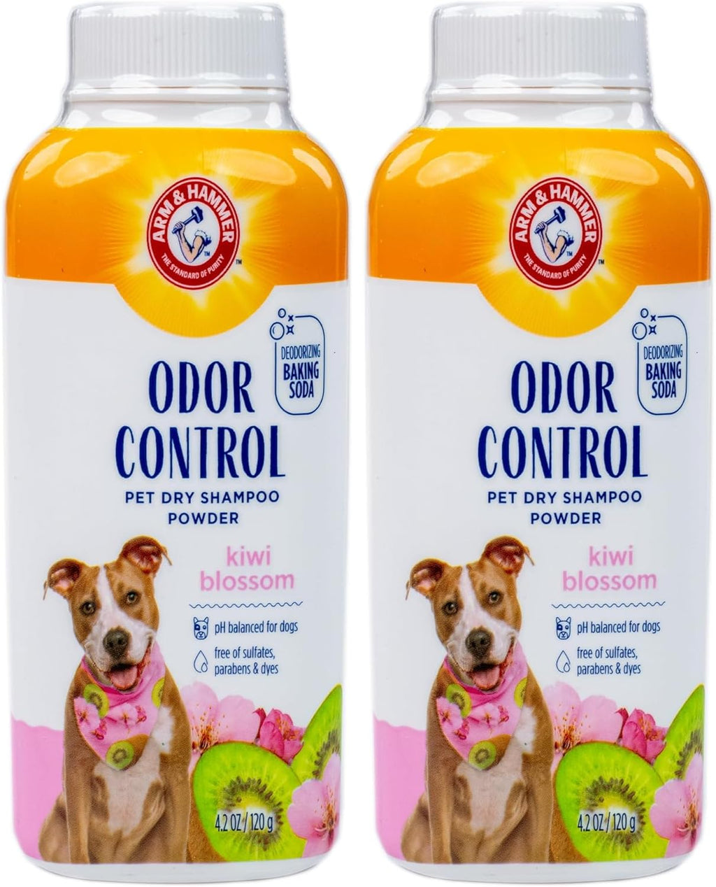 Arm & Hammer for Pets Odor Control Dry Shampoo Powder for Dogs and Puppies Waterless Dog Deodorizer Baking Soda Paraben Sulfate Dye Free Kiwi Blossom Scent 4.2 OZ at Home Travel Routine - Image 11