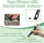 Reinforced nylon bristles on cage cleaning brush
