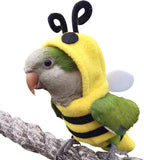 Bird Costume Diaper Flight Suit Bee Shape Clothes Cosplay Photo Prop for Parrots Lovebird Budgie Parakeet Cockatiel Sun Conure, Small Animals Apparel (Bee Without Diaper, Medium), Green (BPF1) - Image 14