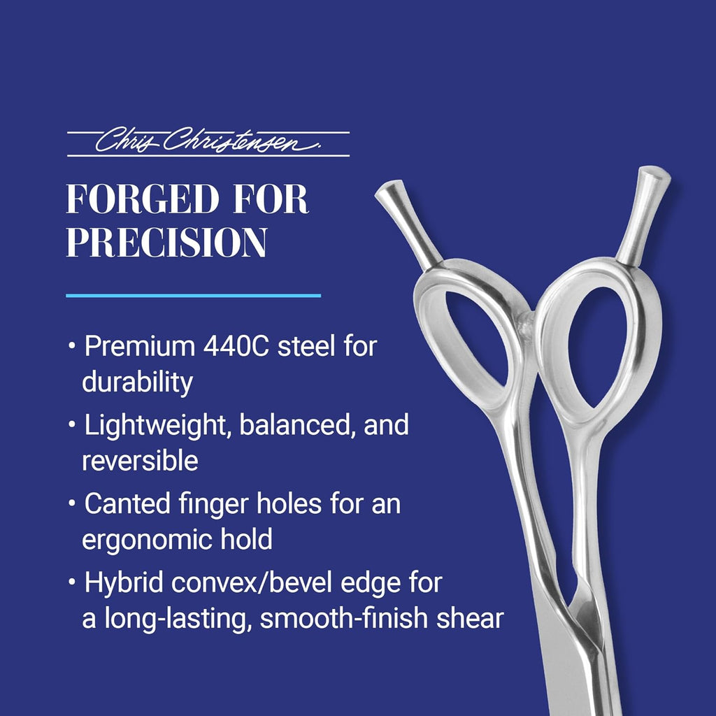Complete Chris Christensen four piece classic shear kit with silver brushed finish