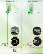 Fluencara insect scare device package highlighting the six piece multi colored garden decor set