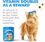 Legitpet skin and coat cat supplement soft chews nutrition label.