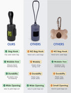 Gobeigo pet waste dispenser attached to a retractable leash.