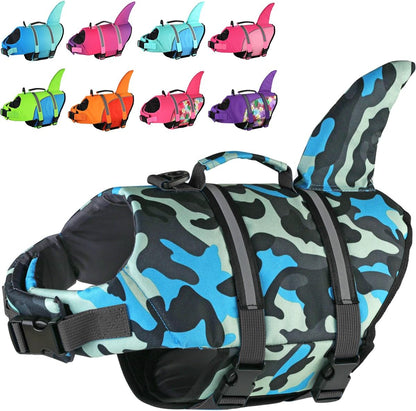 Doglay Dog Shark Life Jacke,Superior Buoyancy Dog Life Vest with Rescue Handle Reflective Stripes & Shark Fin, Ripstop Pet Preserver Swim Vest for Small Medium Large Dogs - Image 13