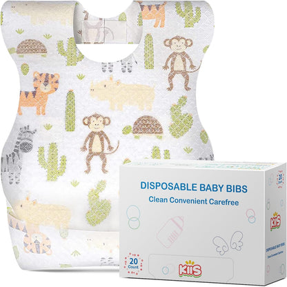 Kiis disposable baby bibs front view packaging