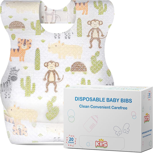 Kiis disposable baby bibs front view packaging