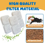 Fourteen pack of premium charcoal pet odor control pads arranged neatly on a clean background.