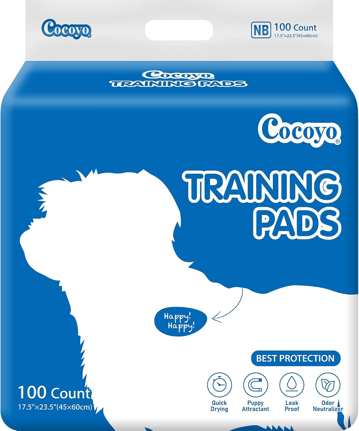 COCOYO Best Value Training Pads 30 Count | Dog Pee Pads | Super Absorbent Puppy Pads - Image 9