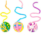 Detailed view of dangling string on Chiwava cat ball